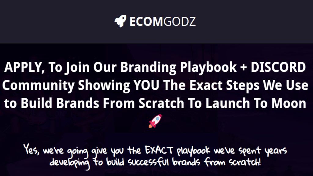 Ecom Gods Playbook By Coltybrah & Saint Dici