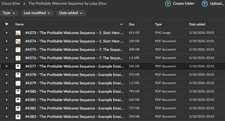 The Profitable Welcome Sequence by Luisa Zhou