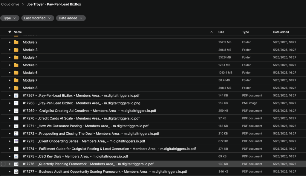 Joe Troyer – Pay-Per-Lead BizBox